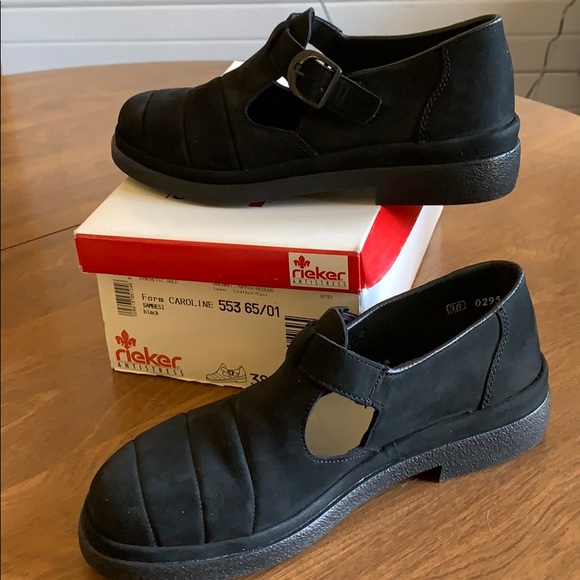 rieker mary jane shoes black